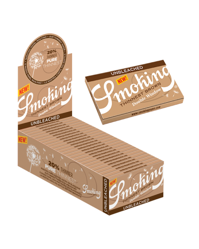 PAPEL SMOKING THINNEST BROWN DOBLE C-25