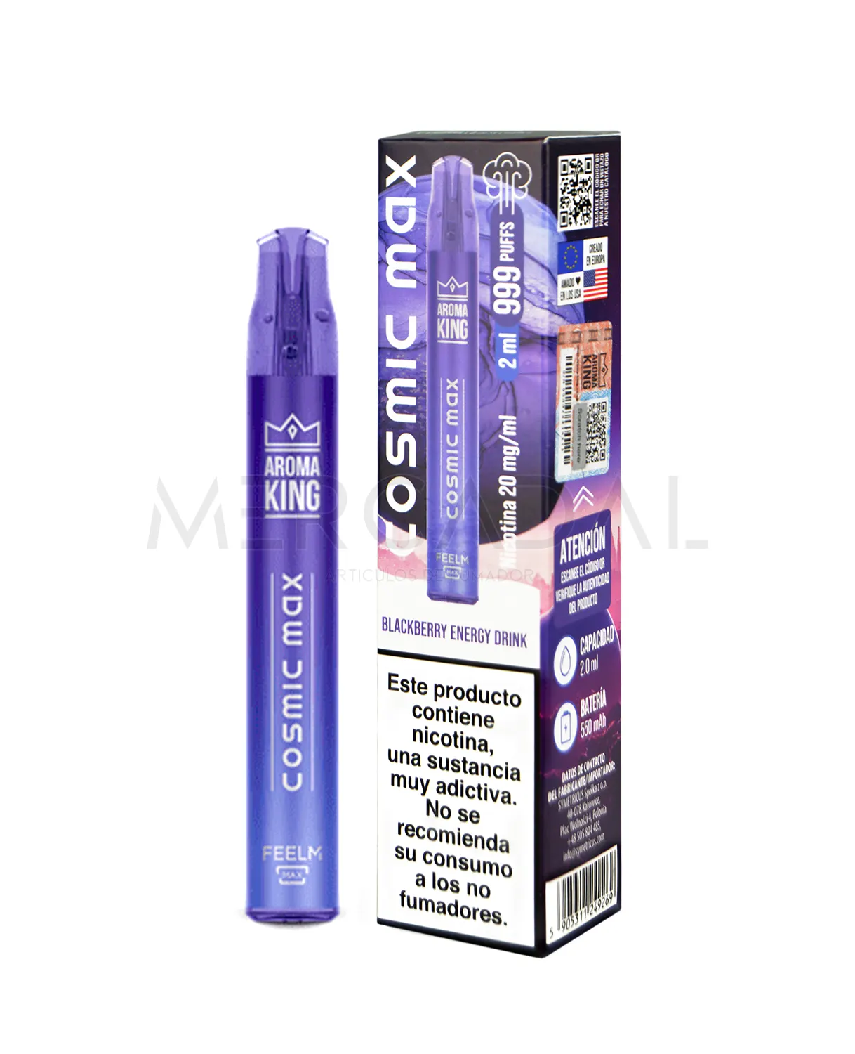 POD DESECHABLE AK COSMIC MAX 999 PUFFS BLACKBERRY ENERGY DRINK Fonte